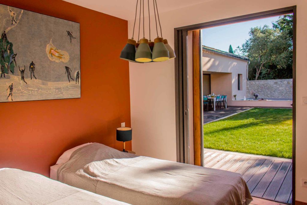 chambre partagée avec salle de douche